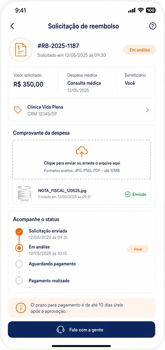 Tela 4 do aplicativo SulAmérica Saúde